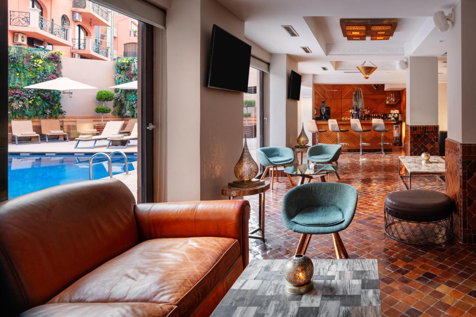 Hivernage Hotel & Spa Marrakesh Ngoại thất bức ảnh The hotel's lobby