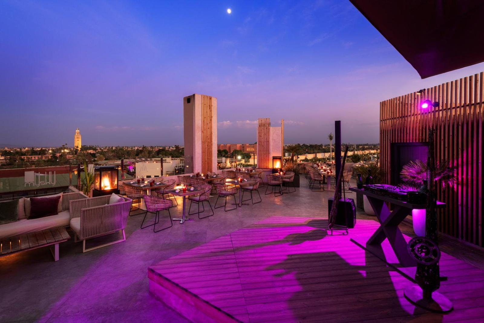 Hivernage Hotel & Spa Marrakesh Ngoại thất bức ảnh The Sky Bar